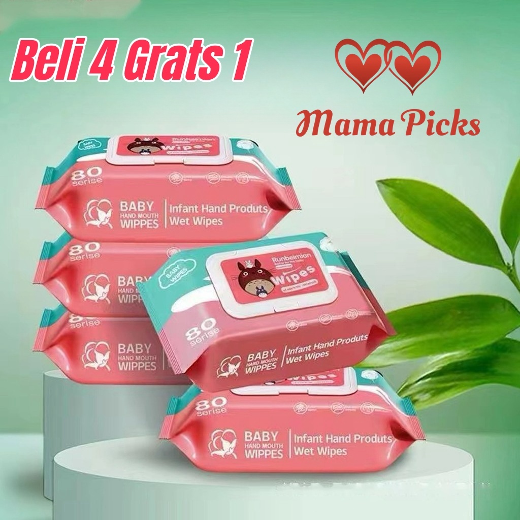 PROMO beli4 grats1 Tisu Basah Bayi & tisu tissue baby wipes basah Mama Picks bayi newborn popok diapers anak baby wetwipes perlengkapan Parfum Pewangi & Alkohol  dr baby