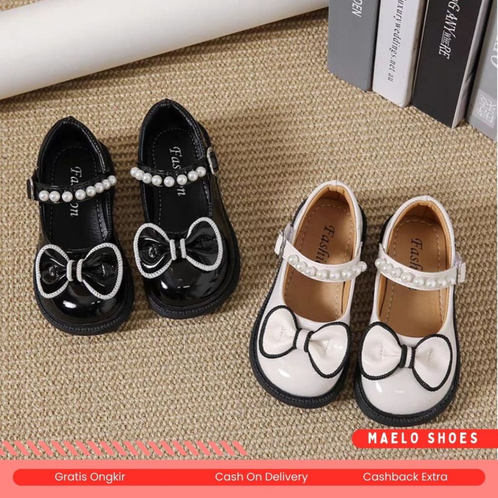 MAELLO SHOES - SEPATU BALET ANAK LUCU BAHAN SINTETIS GLOWSI DN 021