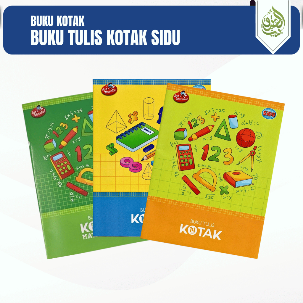 

Buku Tulis Kotak SIDU Kecil - Sedang - Besar | Buku Kotak Strimin [PCS]