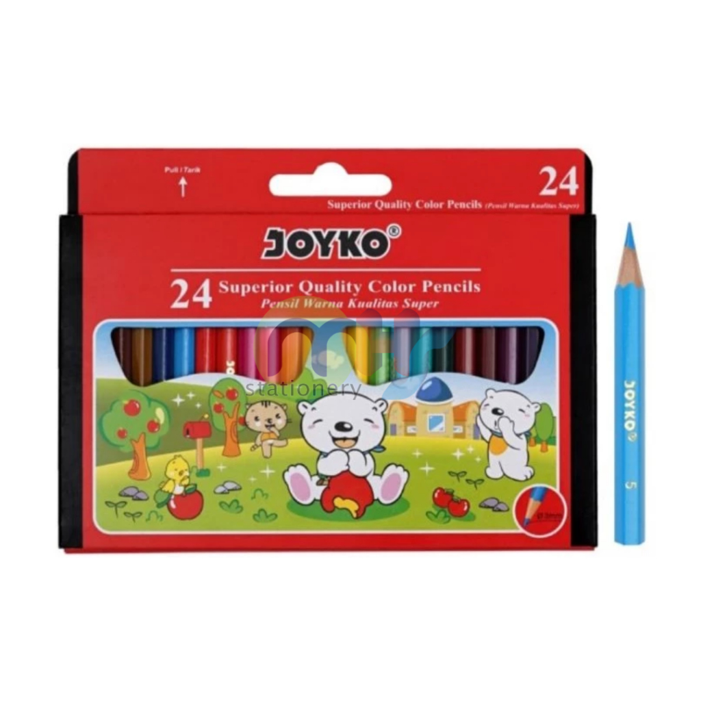 

Color Pencil Pensil Warna Joyko CP-S24 1 Set Isi 24 Warna Kualitas Premium