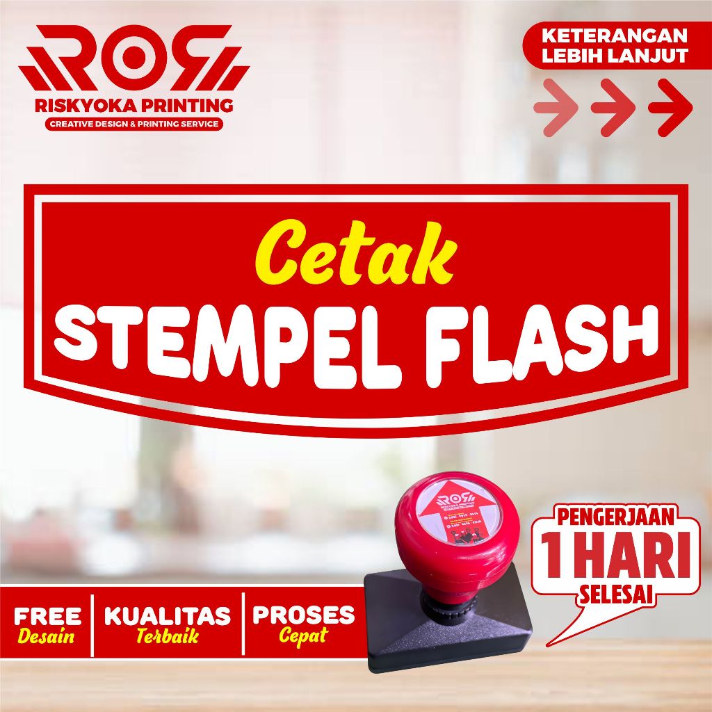 

STEMPEL FLASH CUSTOM PROSES CEPAT FILE SIAP CETAK