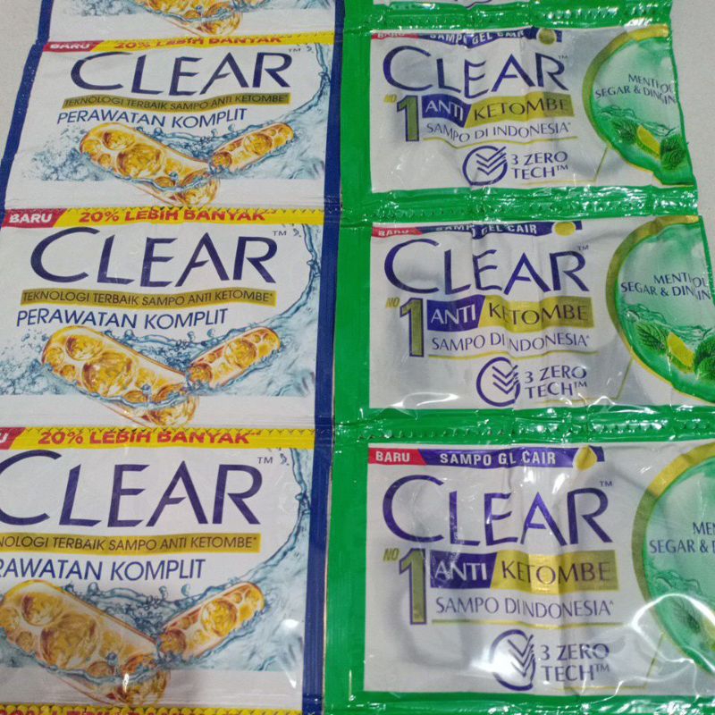 Clear Shampoo saset isi 12