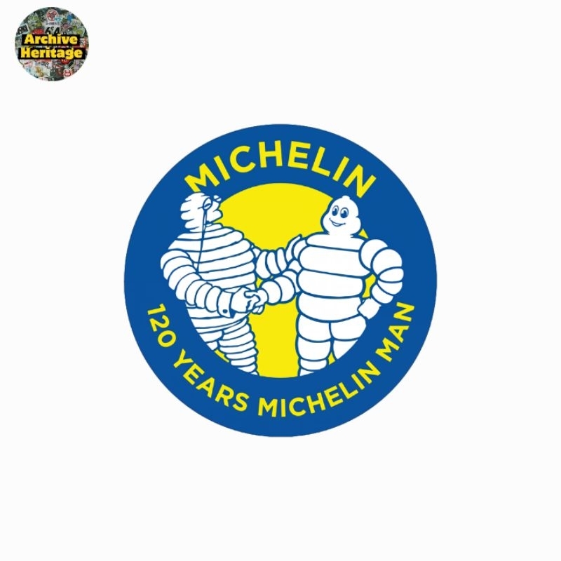 

sticker 120 Years Michelin Man logo stiker