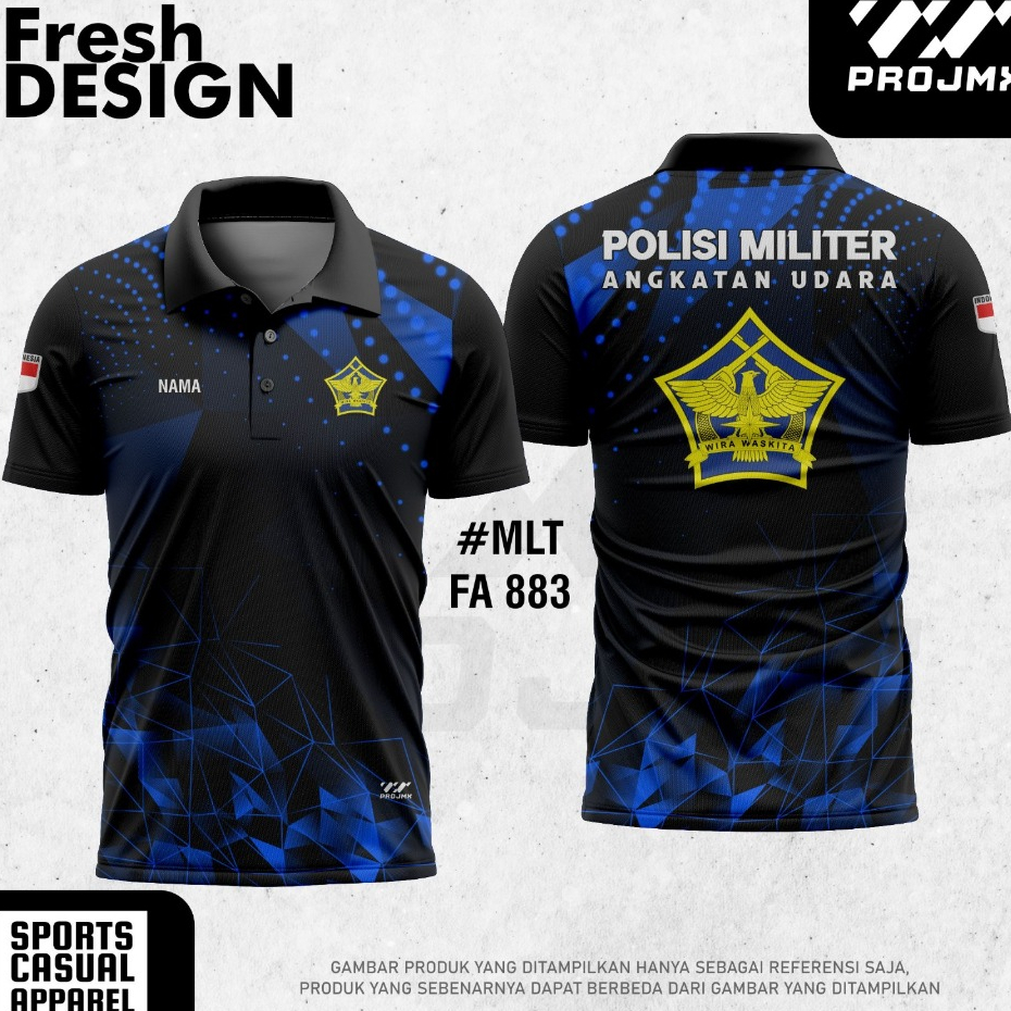 PROJMX - KAOS JERSEY POLISI MILITER ANGKATAN UDARA TERBARU DAN FULL PRINTING