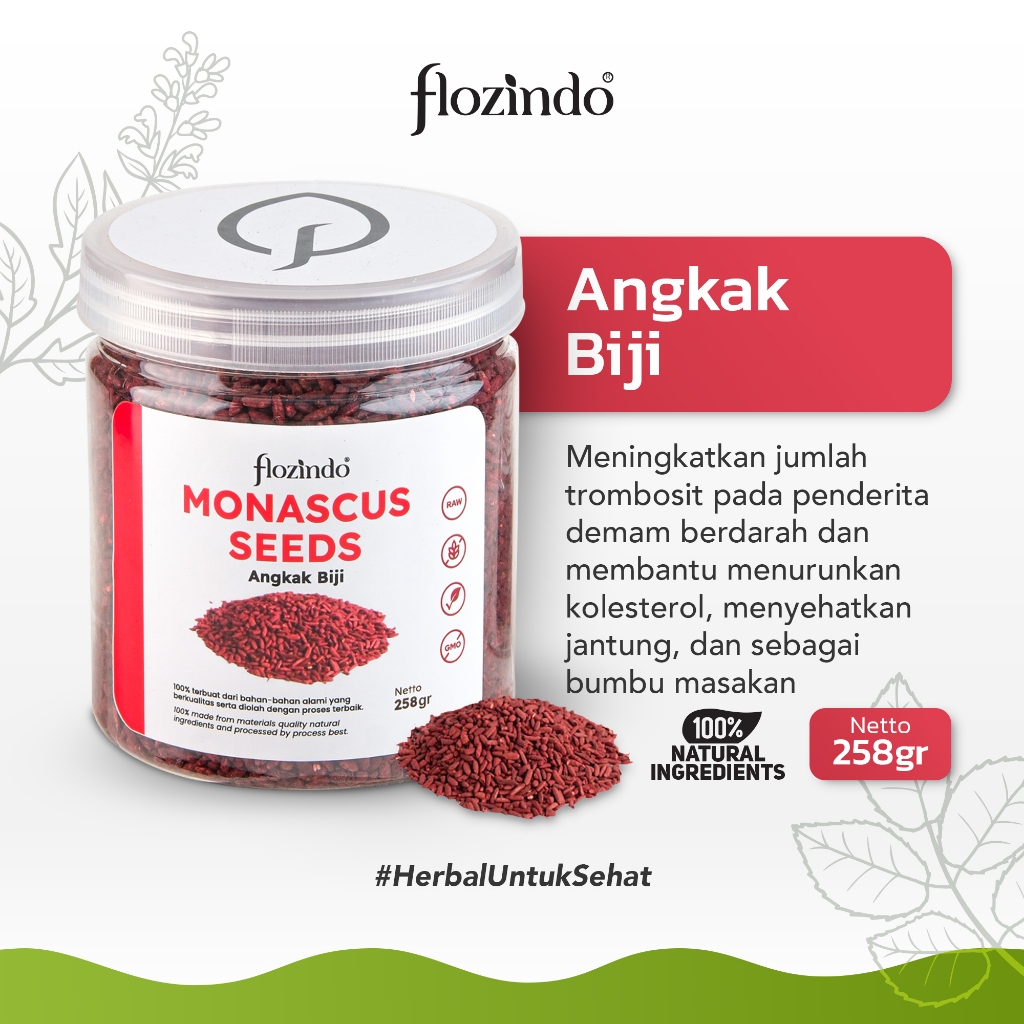 

Flozindo Red Yeast Rice / Beras Angkak Organik Membantu Pengobatan DBD