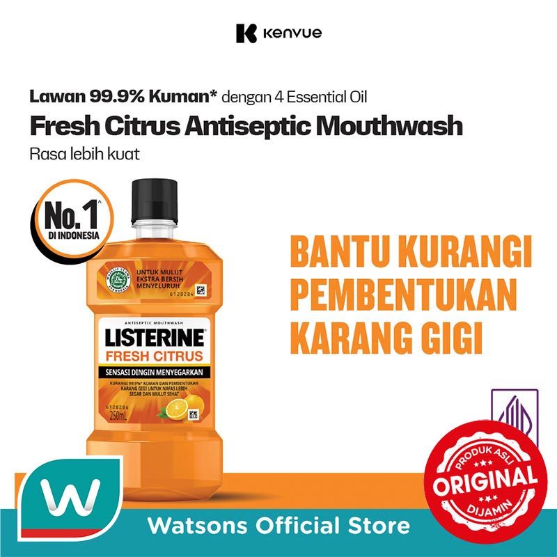 Listerine Mouthwash Fresh Citrus 500ml