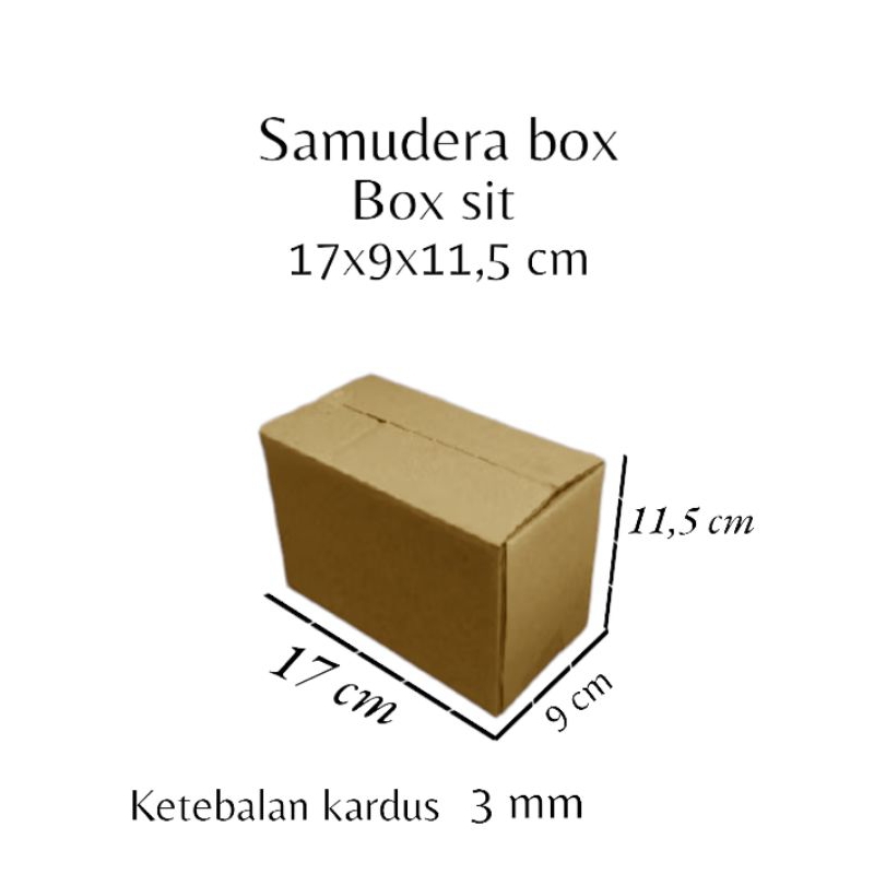 

kardus karton box uk 17x9x11,5 cm...ST sheet singgle wall polos