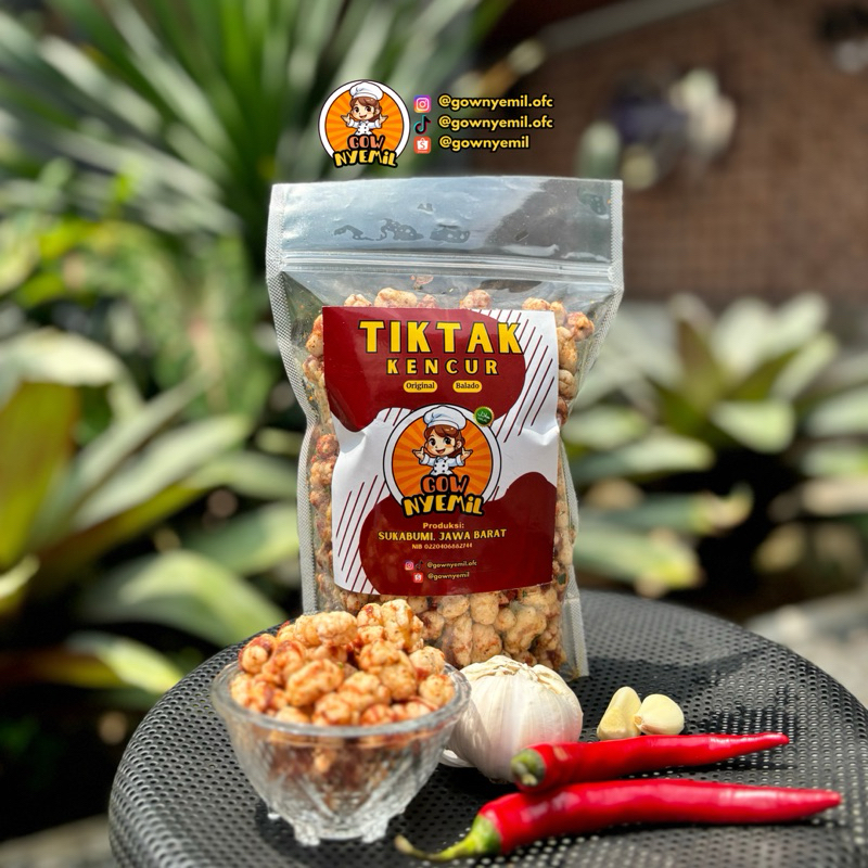 

250gr - Tiktak Kencur/ Cikur Pedas Daun Jeruk by Gow Nyemil