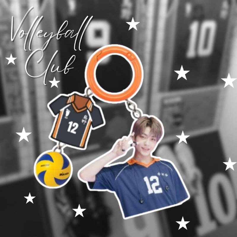 [PRE-ORDER] TXT VOLLEYBALL CLUB KEYCHAIN ACRYLIC KEYRING BAGCHARM KEYCHAIN AKRILIK GANTUNGAN KUNCI A