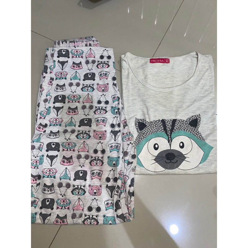 BUY 1 GET 1 BAJU TIDUR/PIYAMA VIRGINIA SECOND