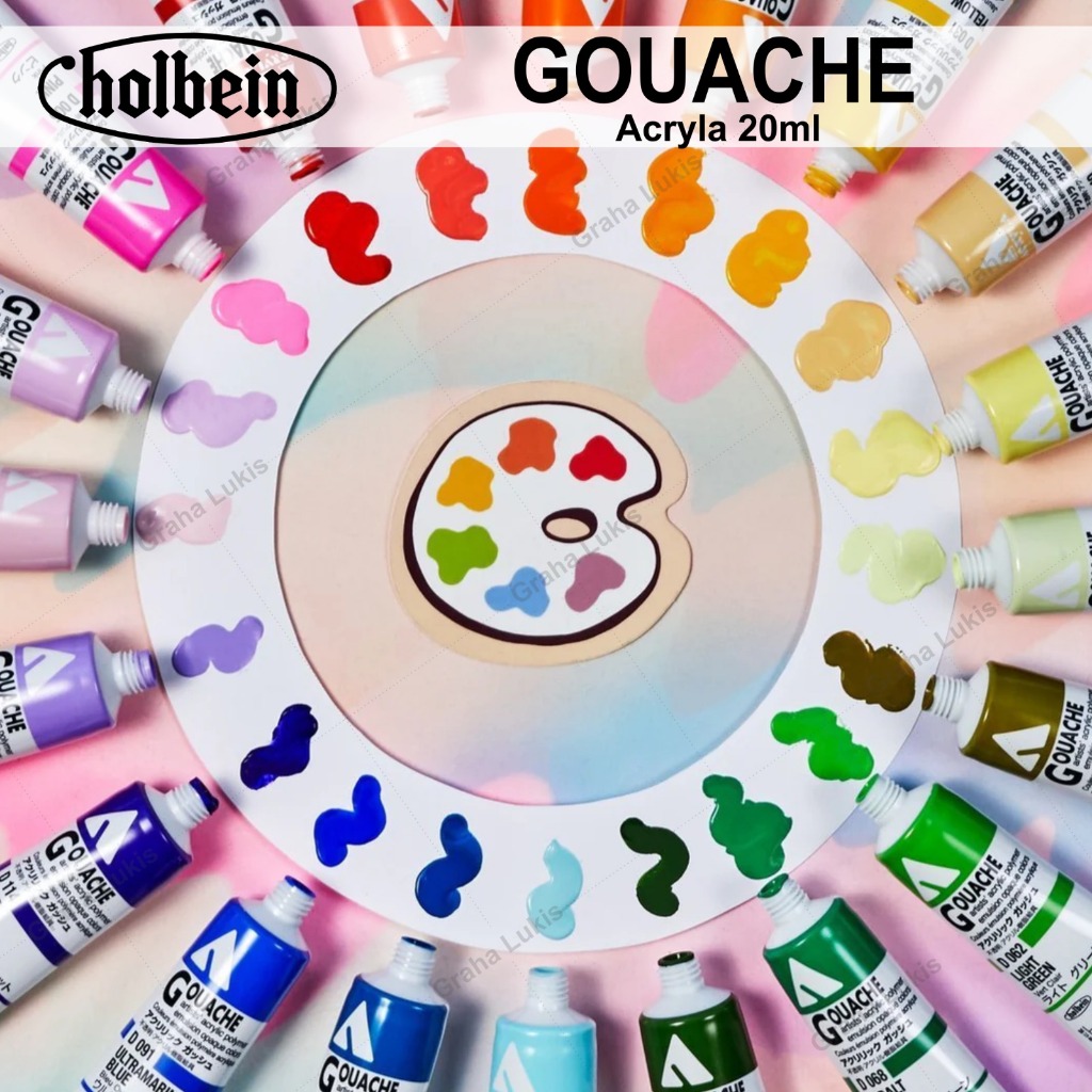 

Holbein Acryla Gouache 20ml (Basic Colors) Varian 4