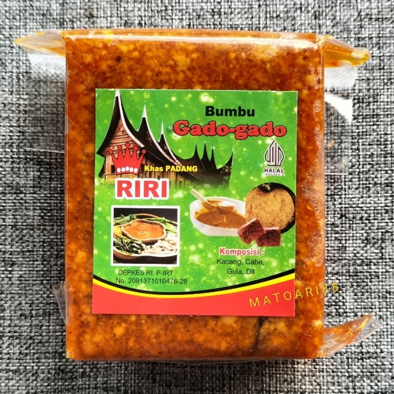 

Bumbu Gado-gado RIRI khas Padang Netto 250gr