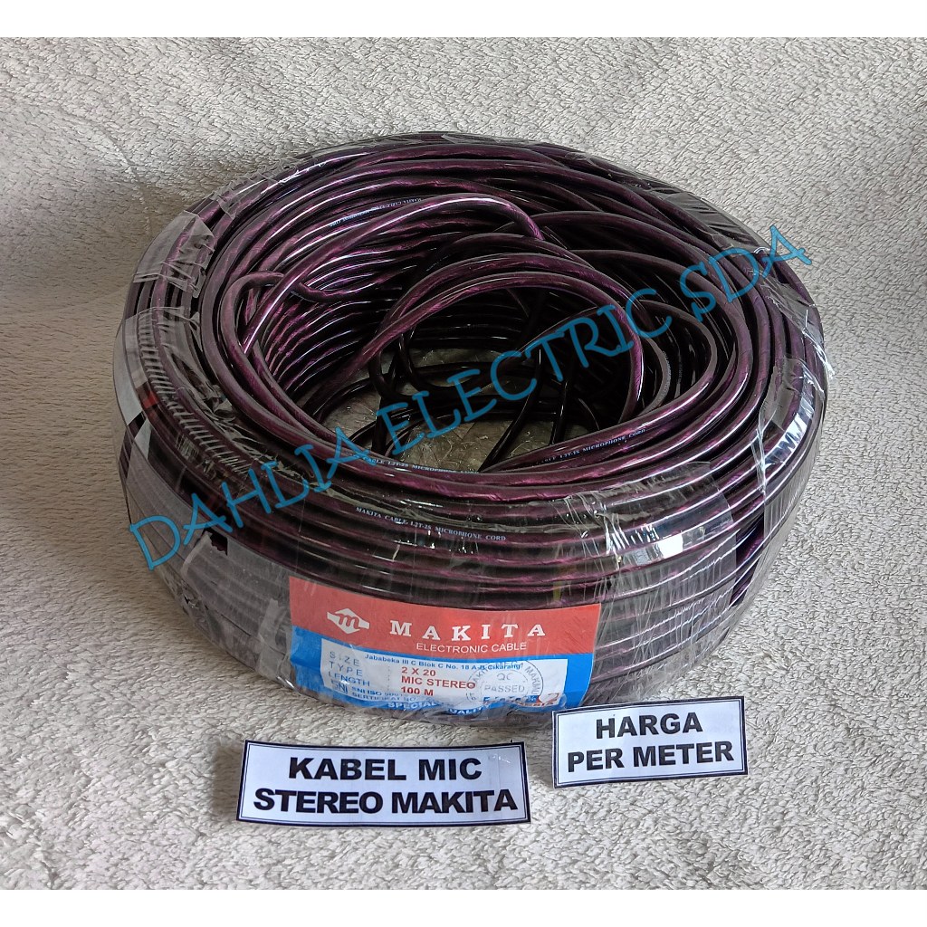 KABEL MIC STEREO PER METER MAKITA