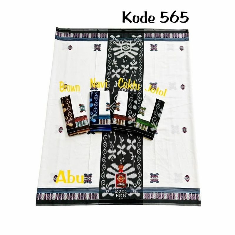 SARUNG SAMARINDA HMM POLOS PUTIH/ SARUNG HMM ORIGINAL/SARUNG SERAGAM
