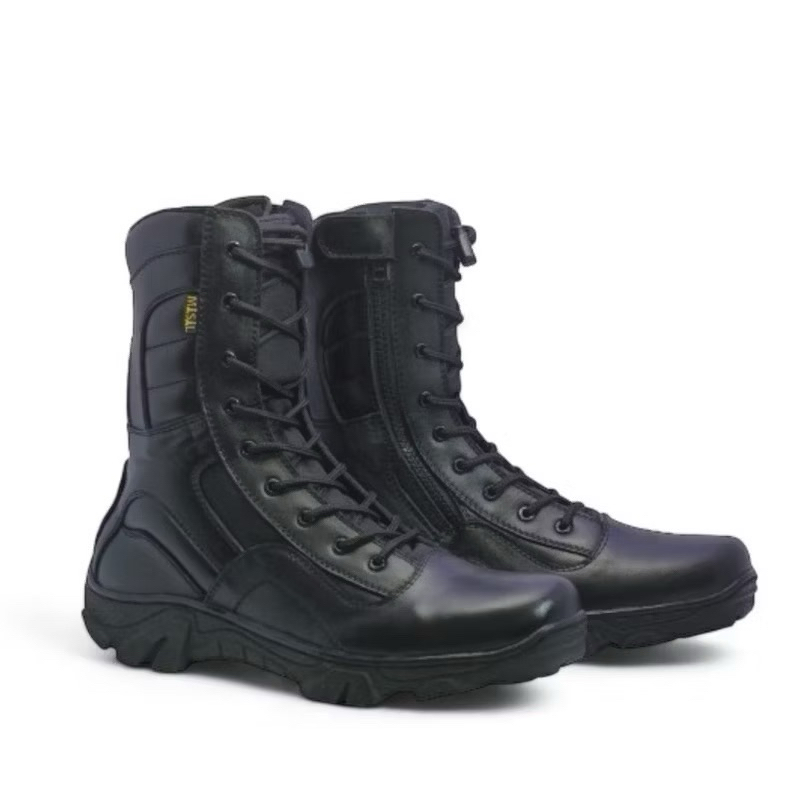 MISIL Sepatu pdl kulit full tni polri terbaru/Sepatu pdl tni polri full kulit asli razzer trython bi