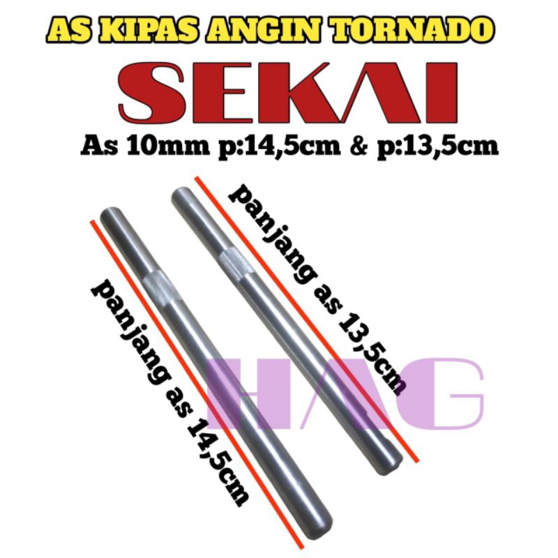 As dinamo kipas angin tornado 18inchi//as dinamo kipas angin 10mm