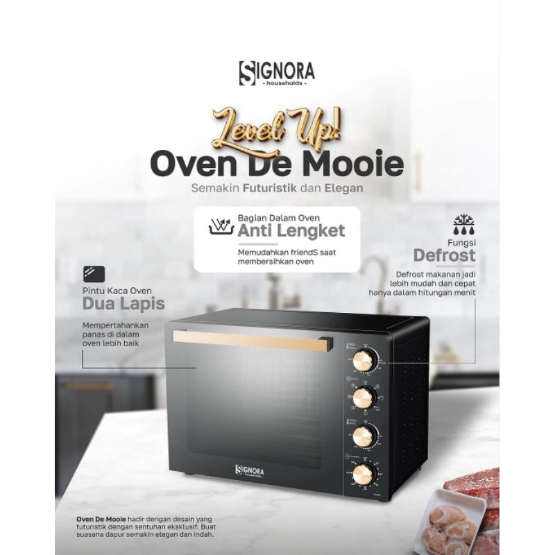 Oven de Moie signora terbaru / oven listrik signora terbaru