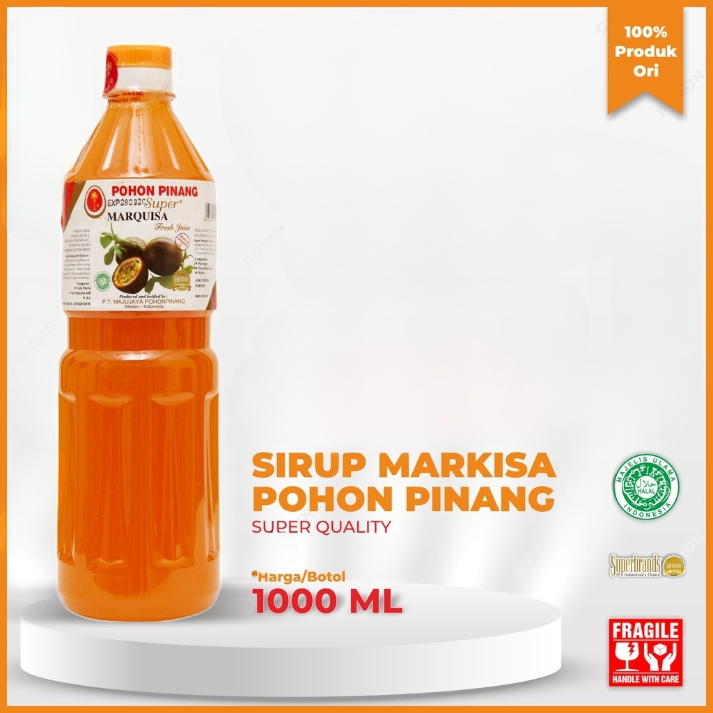 

[oddsolshop] pekanbaru/Pohon Pinang Sirup Markisa 1L