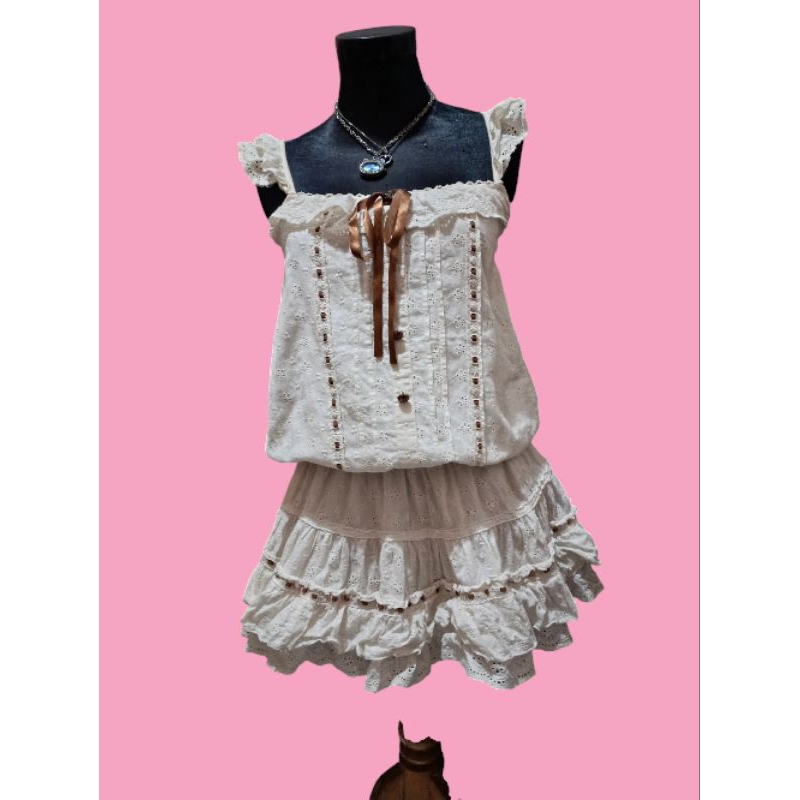 Preloved Jumpsuit dress kawaii vintage mori style brand Liz lisa Japan