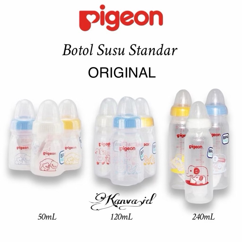 Kanva.id Pigeon Botol Susu Dot Bayi Assorted Standart | Dot Nipple Original Pigeon