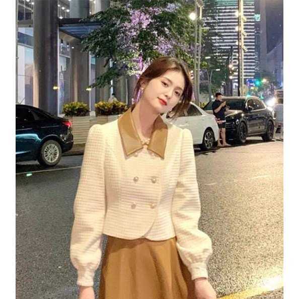 Blazer Wanita Korea Style/Blazer Crop Wanita/Crop top lengan panjang