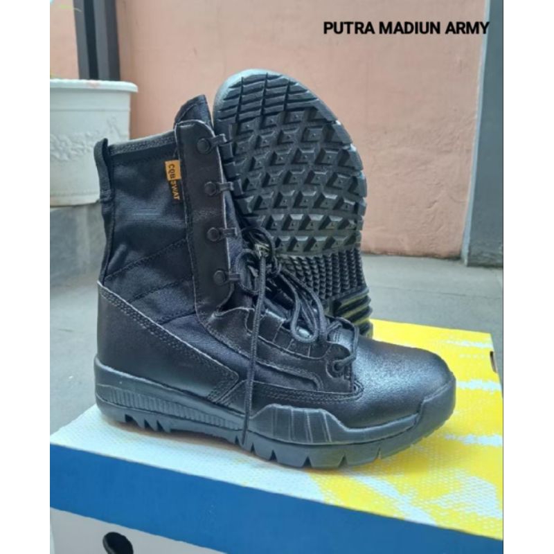 Sepatu PDL CQB Swat Black / Sepatu CQB Hitam
