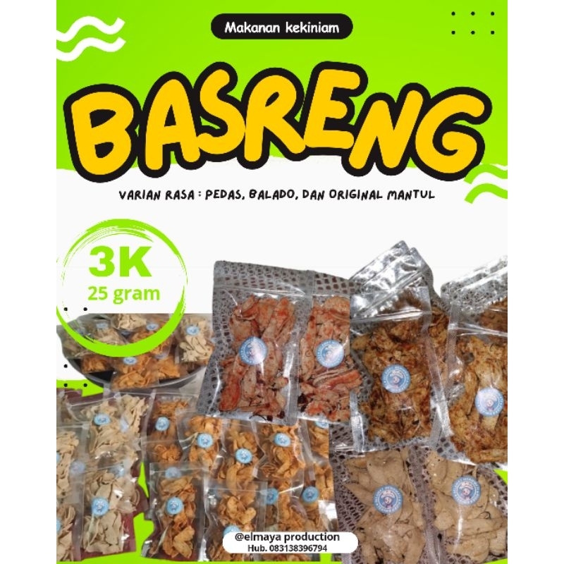 

BASRENG RENYAH GURIH RASA JERUK NIPIS 25 gram / BASRENG PEDAS/BASRENG BALADO/BASRENG ORIGINAL