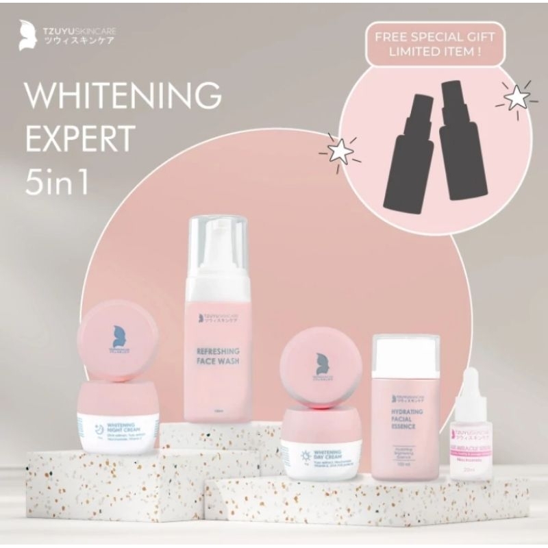 TZUYU SKINCARE PAKET WHITENING EXPERT HALAL BPOM YOGYAKARTA JAWA TENGAH
