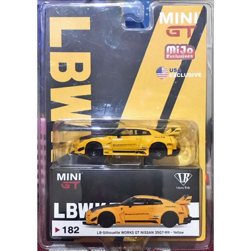 [Segel] Mini GT #182 LBWK R35 Yellow