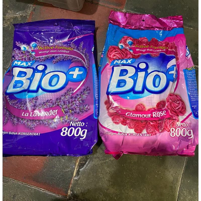 Detergen Bubuk Max Bio+ 800gr