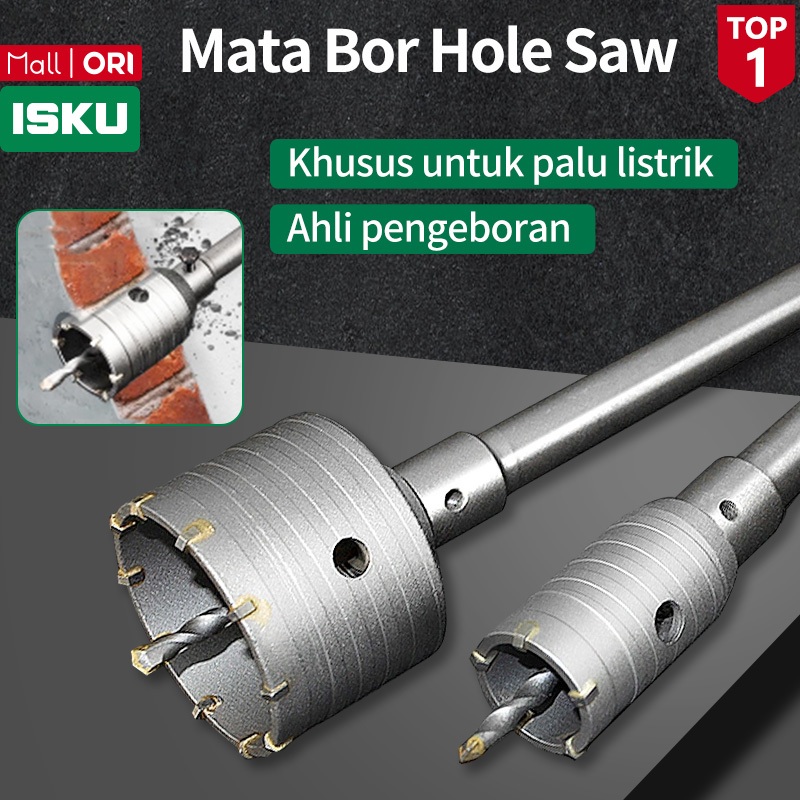 Bombini - ISKU Mata Bor Hole Saw Pelubang Beton Tembok/Mata Bor Hole Saw Set/SDS Plus Mata Bor Bobok