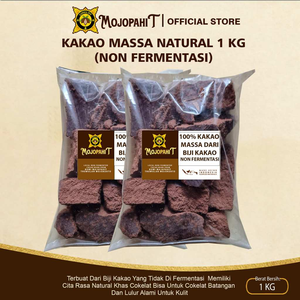 

Cokelat Mojopahit | Kakao Massa Non Fermentasi