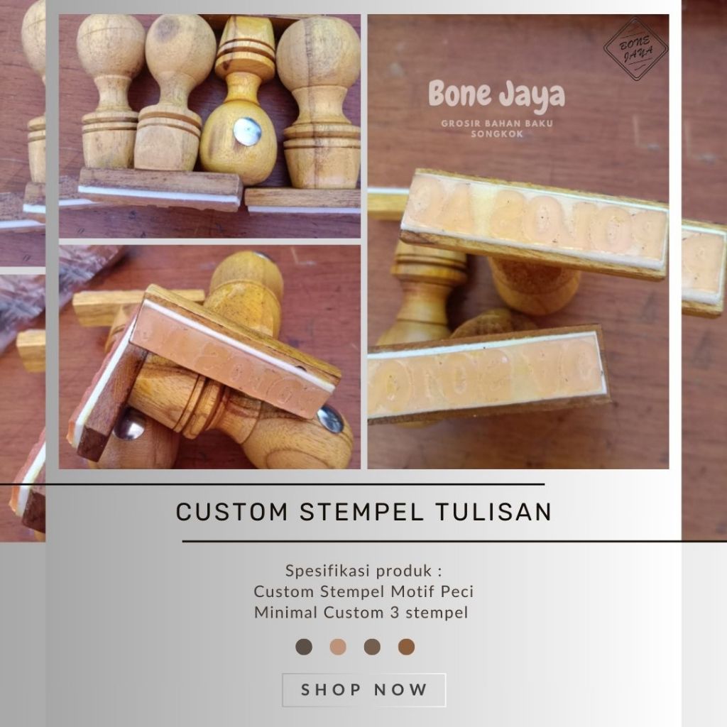 

Custom Stempel Tulisan Motif Untuk Songkok dan Peci