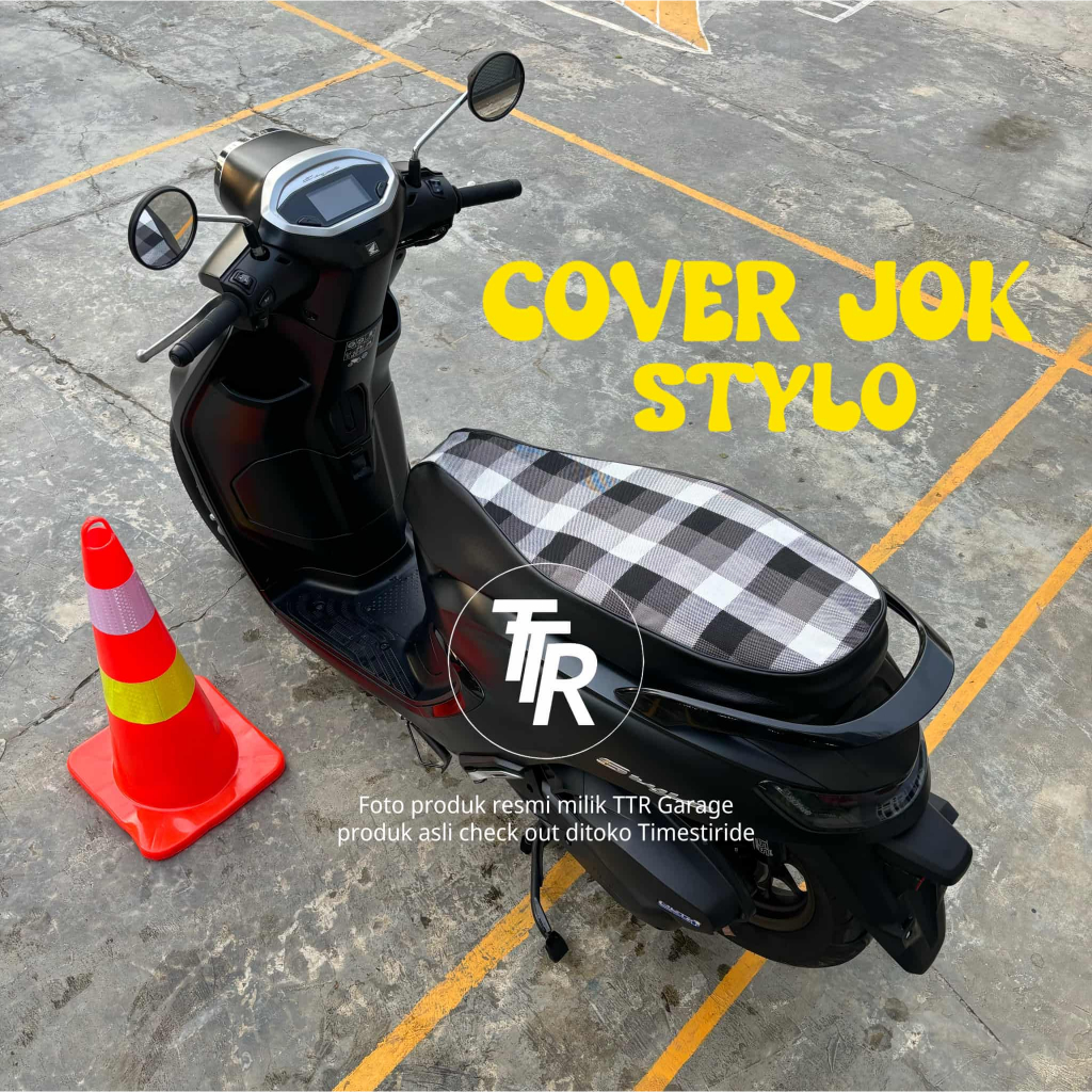 Cover jok honda stylo | Cover jok stylo motif kotak kotak | Jok Honda stylo | sarung jok stylo