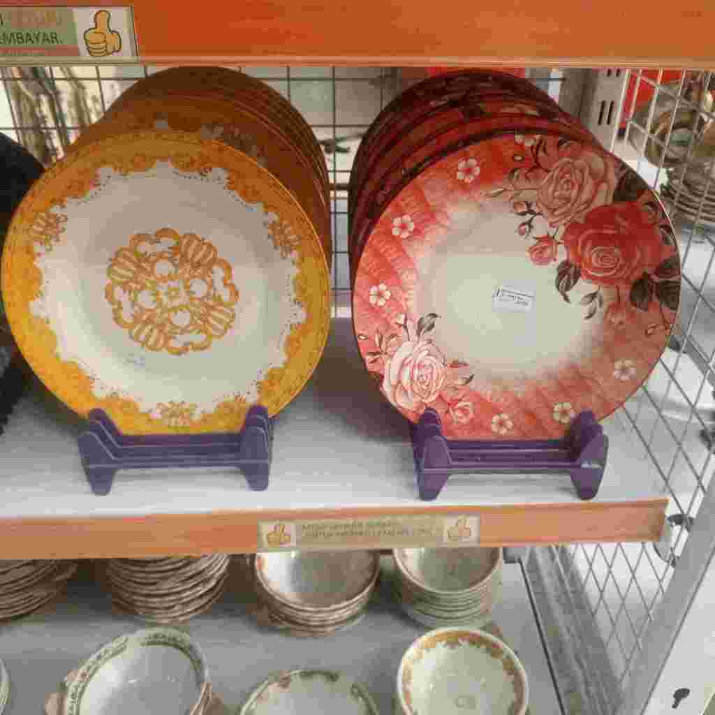 PIRING CEPER KERAMIK CANTIK / PIRING KERAMIK MAHKOTA DAN BUNGA / PIRING CEPER