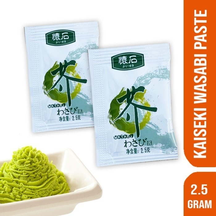 

WASABI SACHET 2.5 GR KAISEKI WASABI SACHET PASTA WASABI 1 PCK ISI 500 PCS