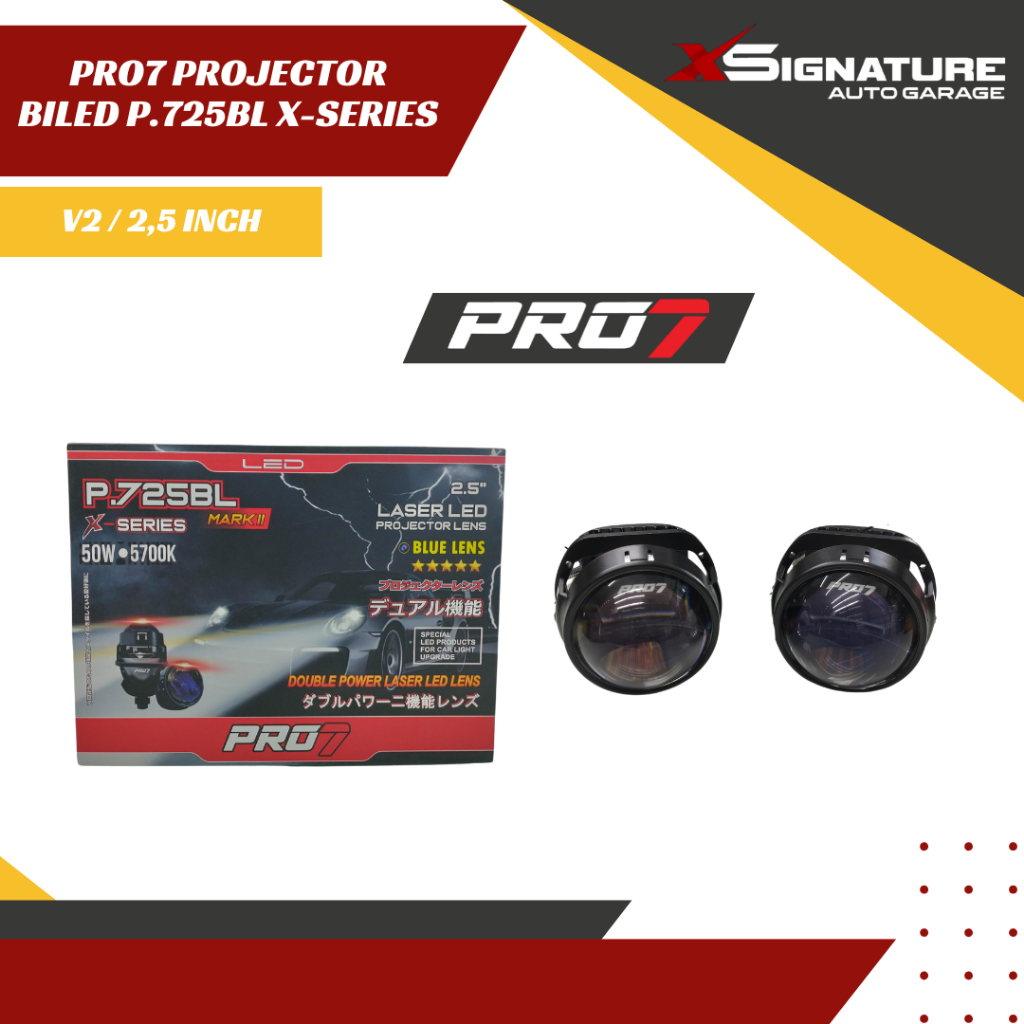 PRO7 PROJECTOR BILED P.725BL X-SERIES V2 2,5 INCH