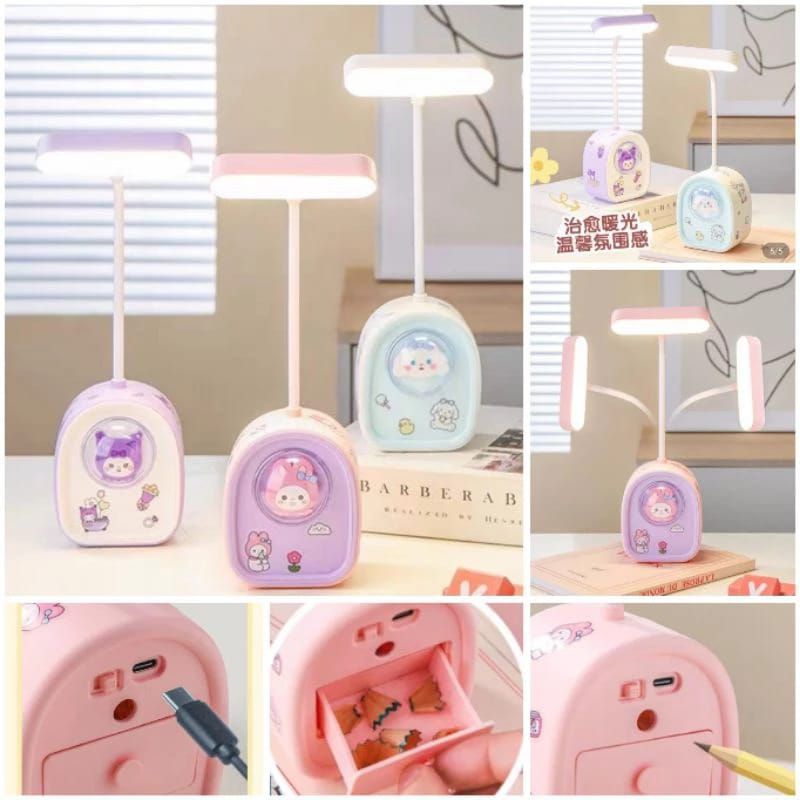 

Lampu Belajar Anak Karakter 2In1 Pengasah Rautan Pensil