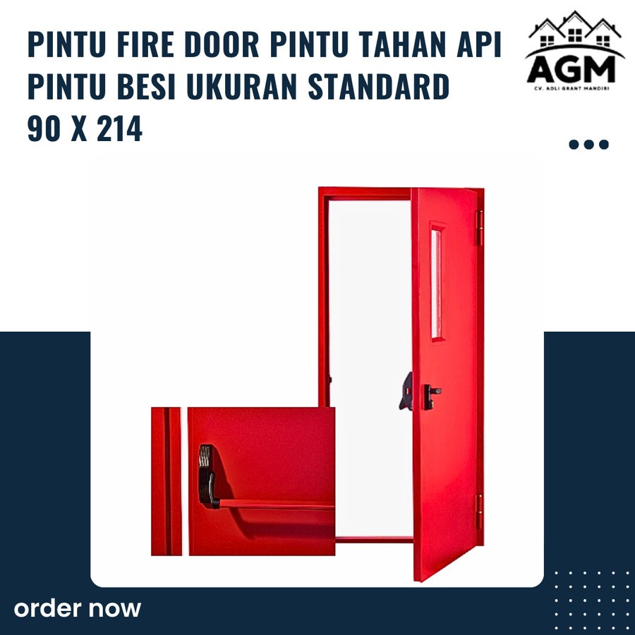 pintu fire door pintu tahan api pintu besi ukuran standard 90 x 214 exit door emergency door pintu d