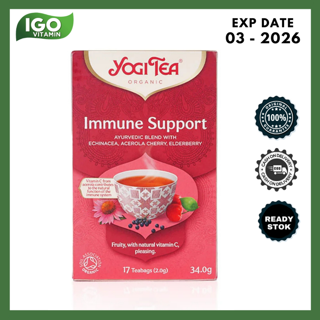 

Teh Herbal Kesehatan Imun Organik YOGI TEA Organic Immune Support Tea 34gr - Bebas Kafein