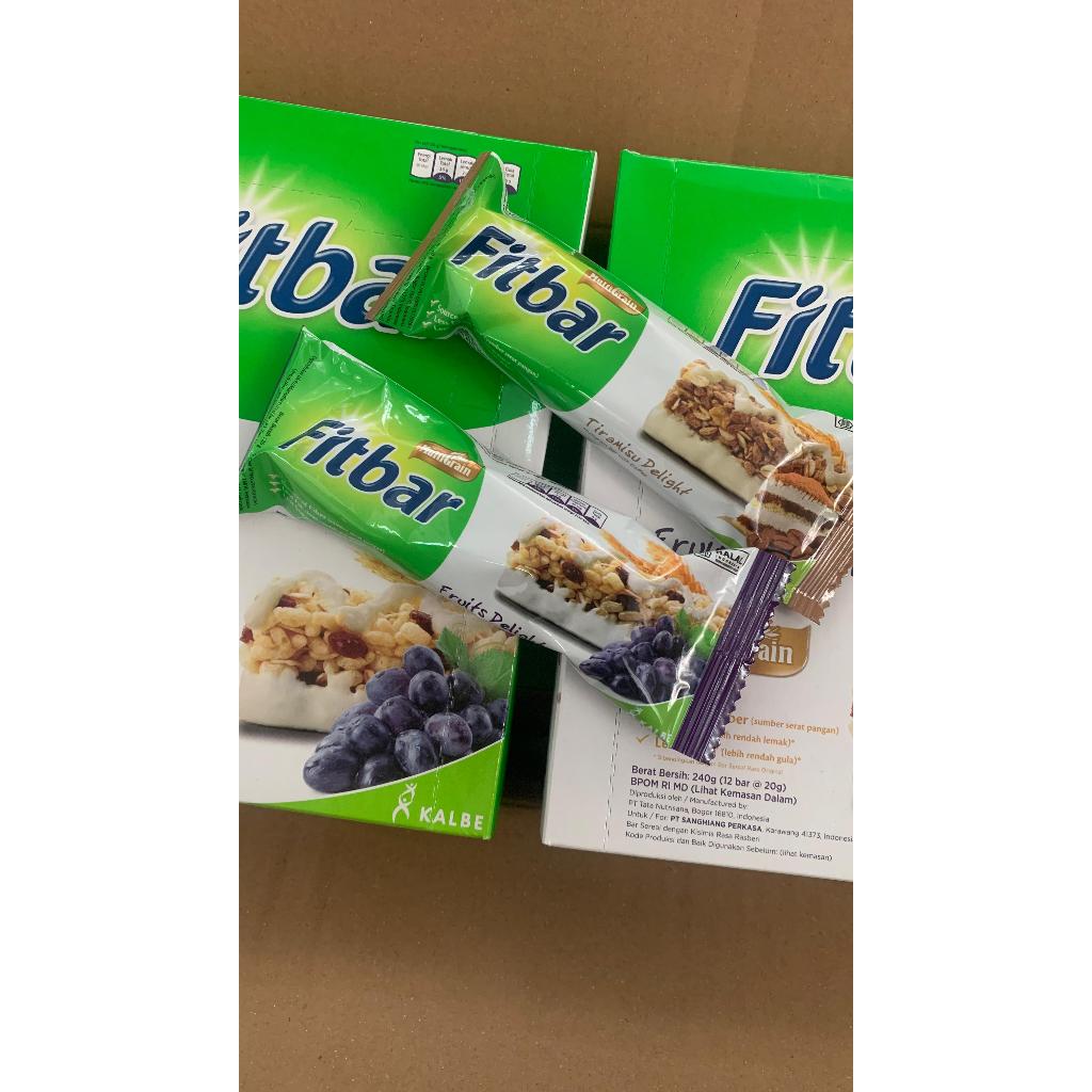 

Fitbar Cemilan Instan Untuk Diet - 20gr Ada 2 Rasa (TIRAMISU & FRUITS DELIGHT)