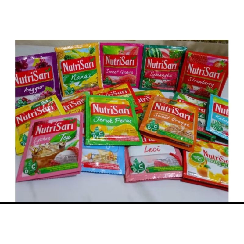 

Nutrisari Minuman Serbuk Aneka rasa 1 renceng [10 sachet]