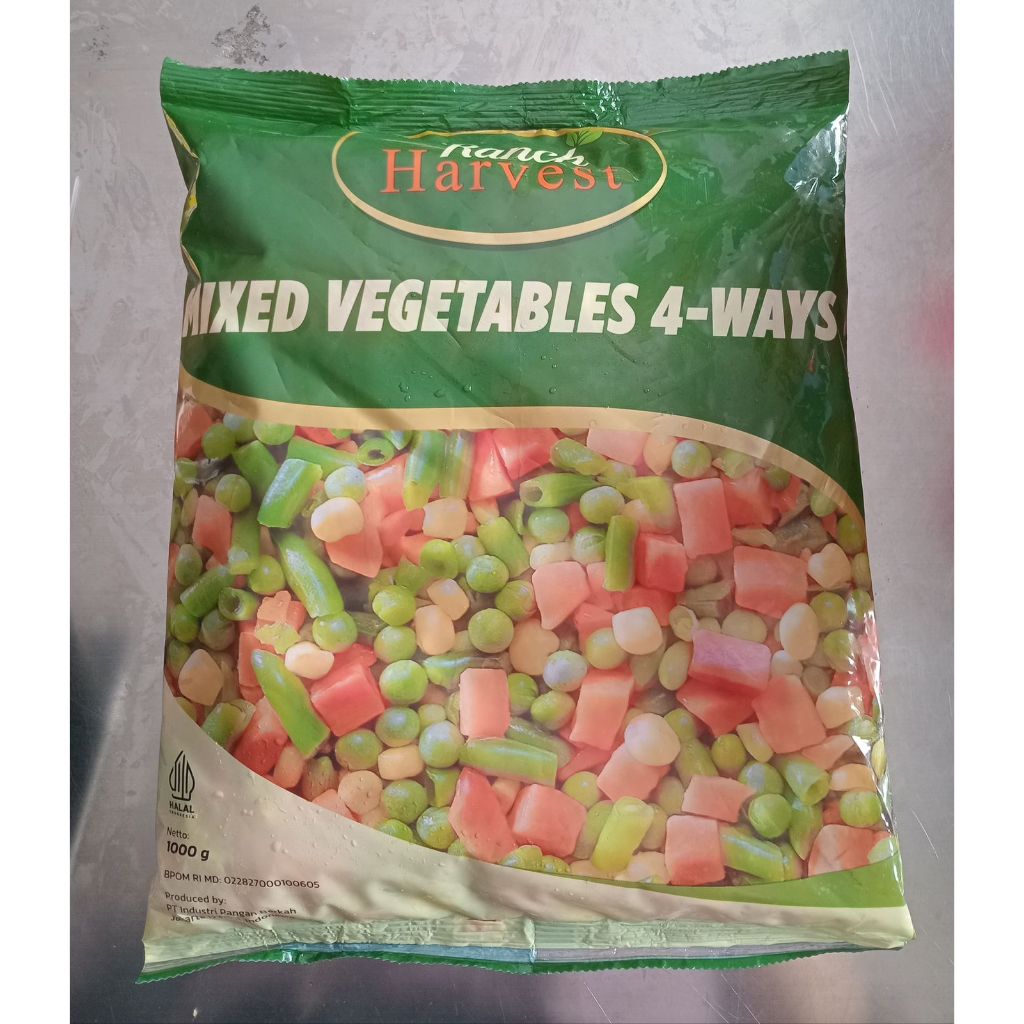 

Ranch Harvest Mix Vegetable 4 Ways 1kg / Mix Vege Frozen / Sayuran Beku