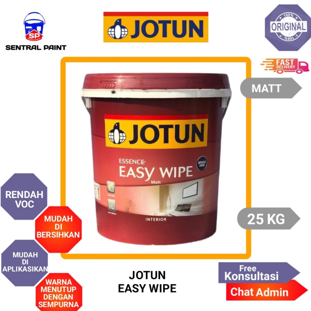 JOTUN EASY WIPE Cat Tembok Interior Mudah Di Bersihkan - 25Kg