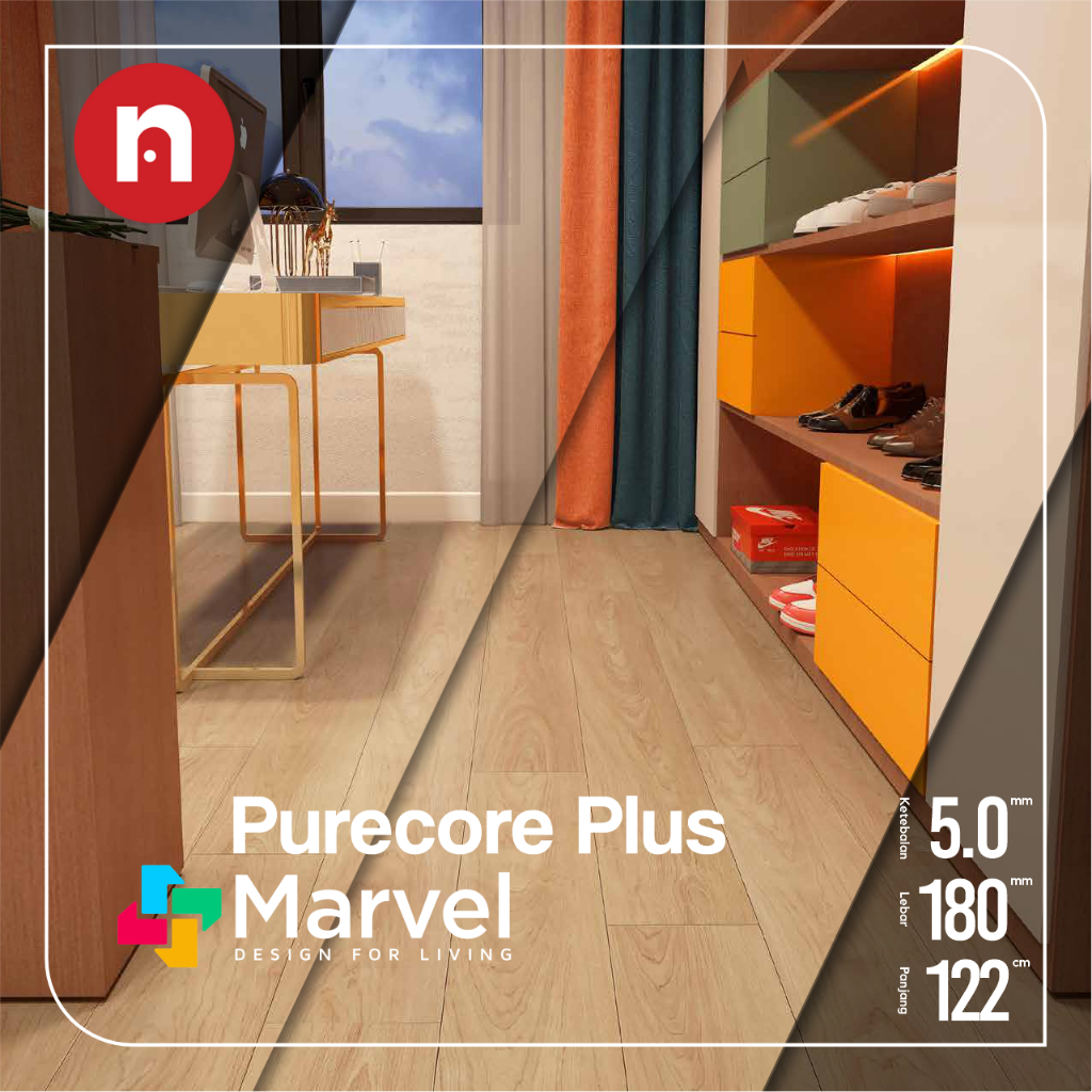 VINYL LANTAI 5MM L VINYL MARVEL PURECORE PLUS MARVEL