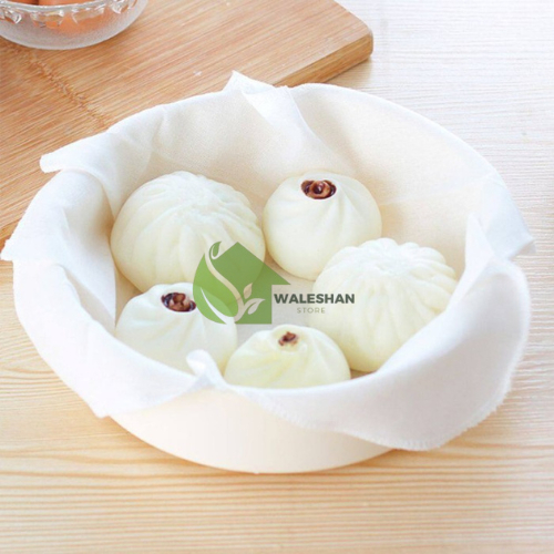 Kain Kukus Alas Tatakan Pengukus Adonan Roti Kue Kukus Pangsit Bolu Siomay Dimsum Food Grade Anti Le