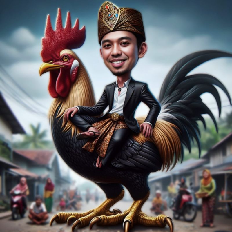 Karikatur Karikatur Wajah Hanya Digital