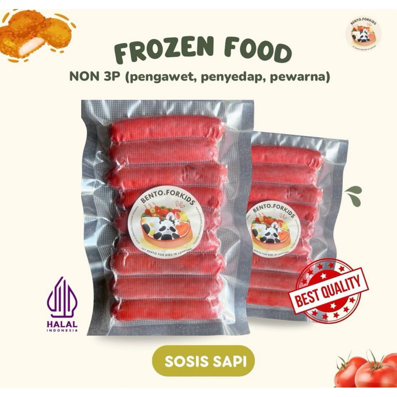 

Sosis Sapi Homade Non 3P (Pengawet, Pewarna, Pengedap)