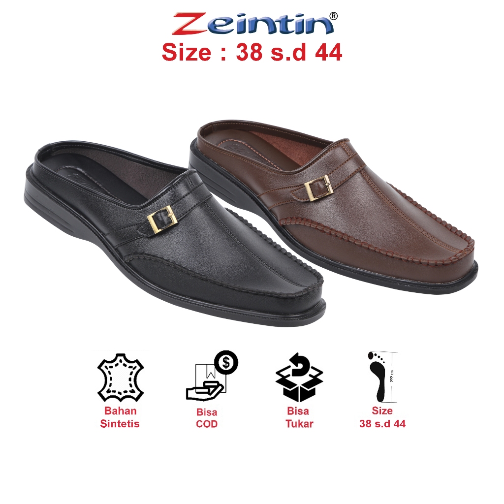 Zeintin - Sandal Selop Pria Bustong Casual Slop Pria Sandal Tutong Pria AJ