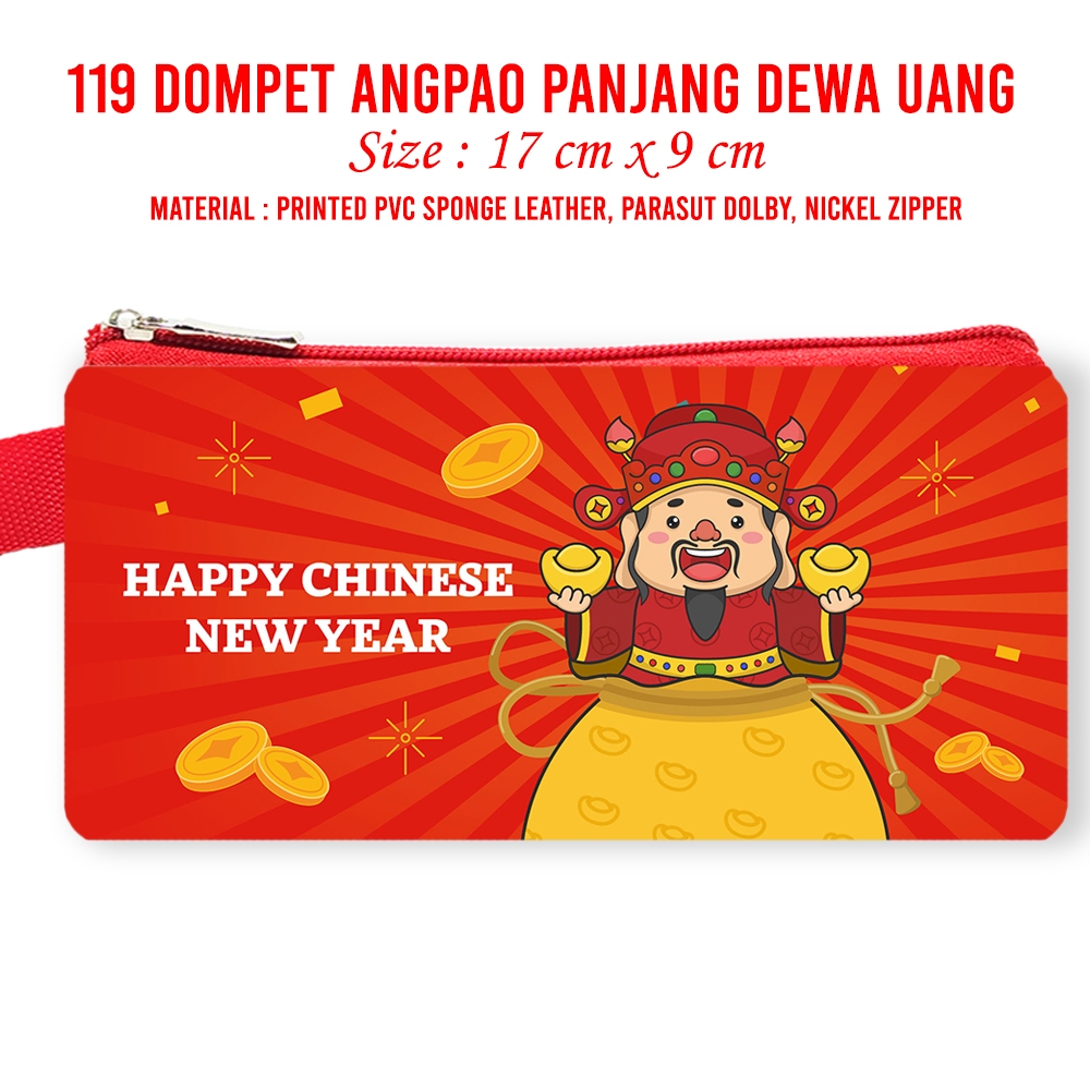 

Angpao Imlek Panjang Seri Dewa Uang Amplop Tahun Baru Imlek Ang Pao SinCia Karakter Ular CNY 2025
